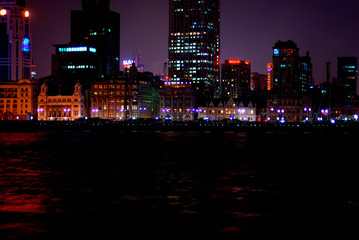 Fototapeta na wymiar Night illumination in Shanghai