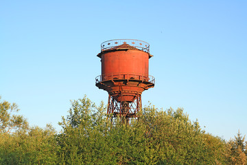 aging water tower