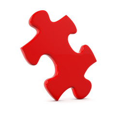 Obraz premium red puzzle