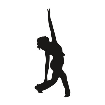 silhouette femme qui danse