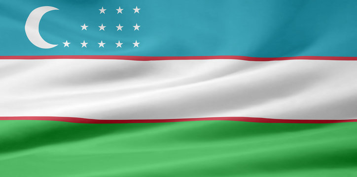 Flagge von Usbekistan