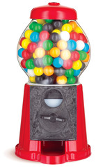 colorful gumball chewing gum machine