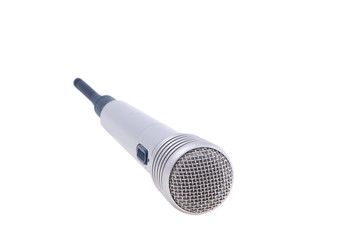 Without a wire microphone isolated for karaoke singing