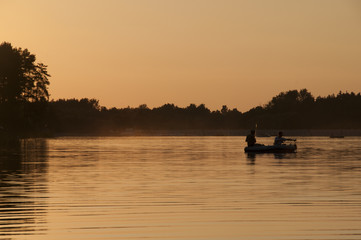 Fototapeta na wymiar Lake Fishing
