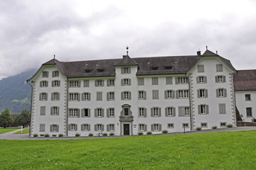 Fototapeta na wymiar Kloster St Lazarus w Seedorf, Kanton Uri