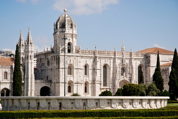 Fototapeta na wymiar Klasztor Hieronimitów w Lizbonie, Portugalia.