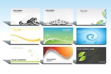 business card collection