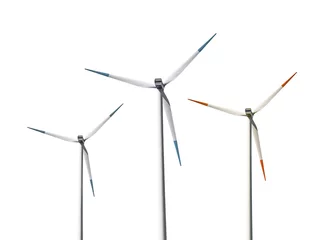 Cercles muraux Moulins Isolated wind turbines