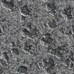 Mysterious stone with cracks as a grid