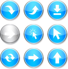 Arrows round icons.