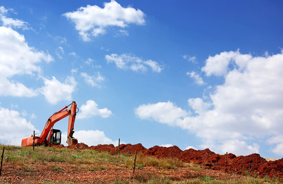 Yelow excavator
