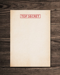Top secret document.