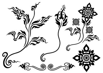 asian style flower
