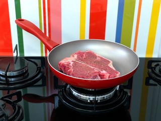 Raw T Bone Steak