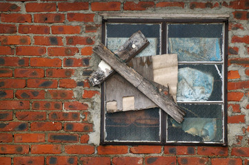 Bricked wall for background