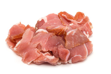 Roher, geräucherter Schinken