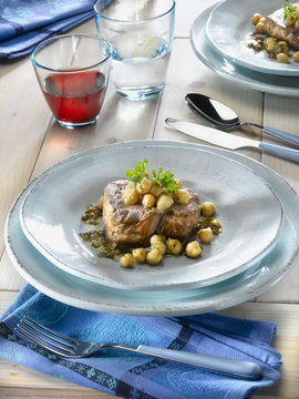 filet de veau aux c&acirc;pres