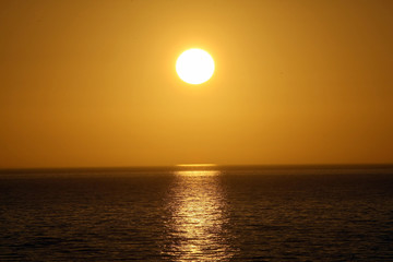 Sonnenuntergang bei Key West im Golf von Mexico.Key West