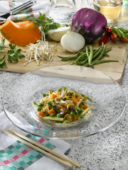 croustillant de légumes orientaux