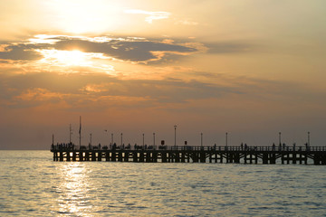 Naklejka premium forte dei marmi, pontile