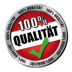100% Qualität - Button