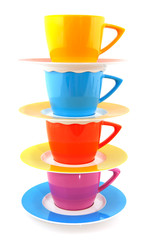 Colorful cups