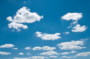 blue sky and clouds
