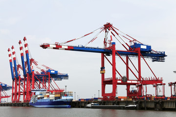 Fototapeta premium Bremerhavener Containerhafen