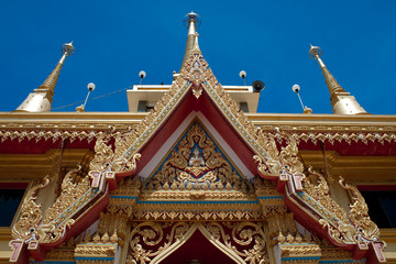 Naklejka premium Buddhism Temple in Thailand