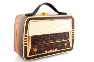 old retro radio suitcase