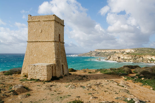 Golden Bay in Malta