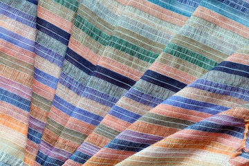 Colored Striped Fabric Background