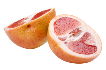 Pomelo on white background