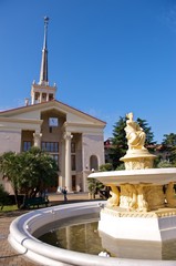 The port authority building in Sochi Russia