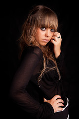 Fototapeta premium Young casual woman portrait