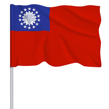 Flaggenserie-Suedostasien_Myanmar