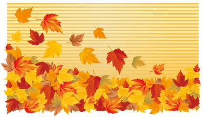 Autumn horizontal wallpaper. vector