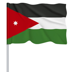 Flaggenserie-Vorderasien_Jordanien