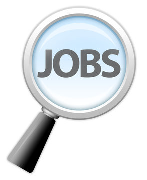 Magnifying Glass Icon "Jobs"