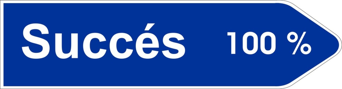 panneau succ&eacute;s