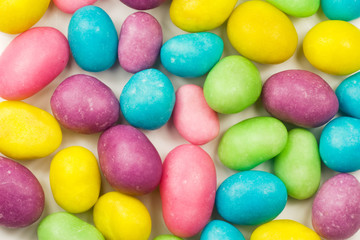 background of colorful candy coated chocolate sweets