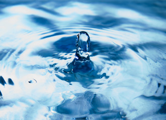 Splashing drop