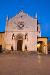 Fototapeta na wymiar Umbria, Norcia, Bazylika św Błogosławiony