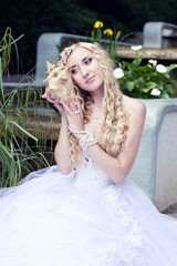 Naklejka premium beautiful Bride posing