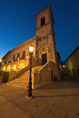 Fototapeta na wymiar Umbria, Norcia, Tower i Ratusz