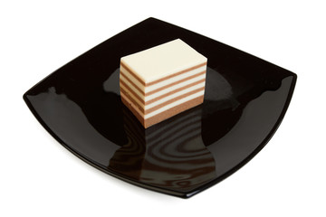 Jelly on  black plate