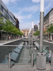 Hannover, Passerelle, Hauptbahnhof, Innenstadt