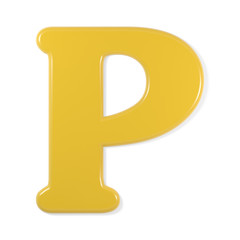 yellow font - P