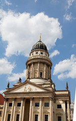Fototapeta na wymiar Church in Gendarmenmarkt square, Berlin
