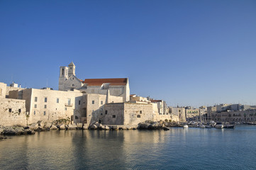 Fototapeta na wymiar Katedra na morzu. Giovinazzo. Apulia.